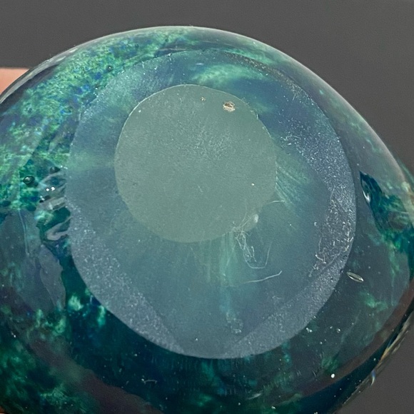 Murano Style Green Swirl Glass Bird Small Art Glass Bird Figurine - Picture 14 of 14